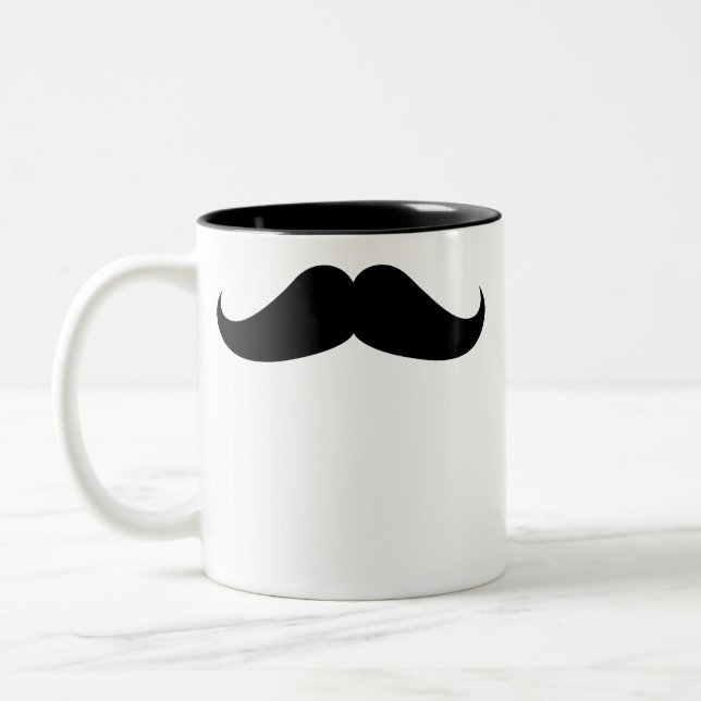 Lenkstangen-Schnurrbart Zweifarbige Tasse (Links)