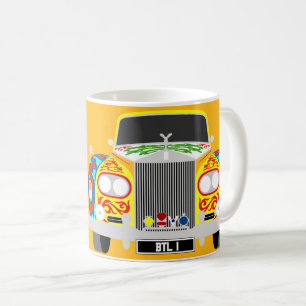 Lennon Painted Psychedelic Classic Car Kaffeetasse
