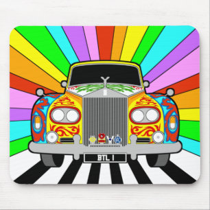 Lennon Psychedelic Painic Classic Mouse Mat Mousepad