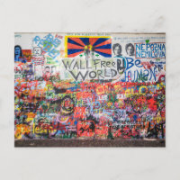 Lennon Wall (Prag, Tschechische Republik) Postcard