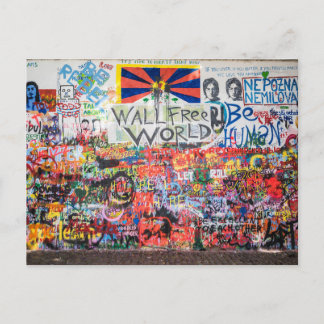 Lennon Wall (Prag, Tschechische Republik) Postcard Postkarte