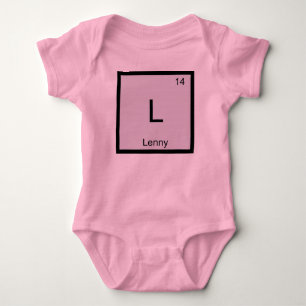 Lenny Name Chemie Element Periodensystem Baby Strampler
