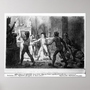 Lenoir, das der Zerstörung der königlichen Gräber Poster
