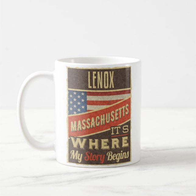 Lenox Massachusetts Kaffeetasse (Links)