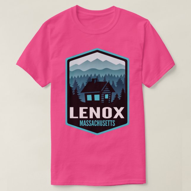 Lenox Massachusetts - Stadthütte T-Shirt (Design vorne)