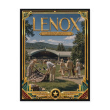 Lenox Massachusetts Vintage Art Deco Goldenes Zeit
