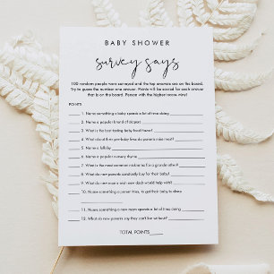 L'Enquête Baby shower STELLA dit Carte de jeu