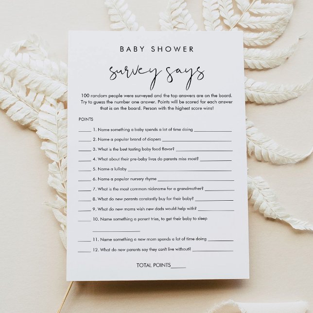 L'Enquête Baby shower STELLA dit Carte de jeu (Créateur téléchargé)