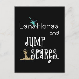 Lens Flares und Jump Scares Spaß Postkarte
