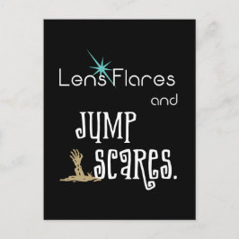 Lens Flares und Jump Scares Spaß Postkarte