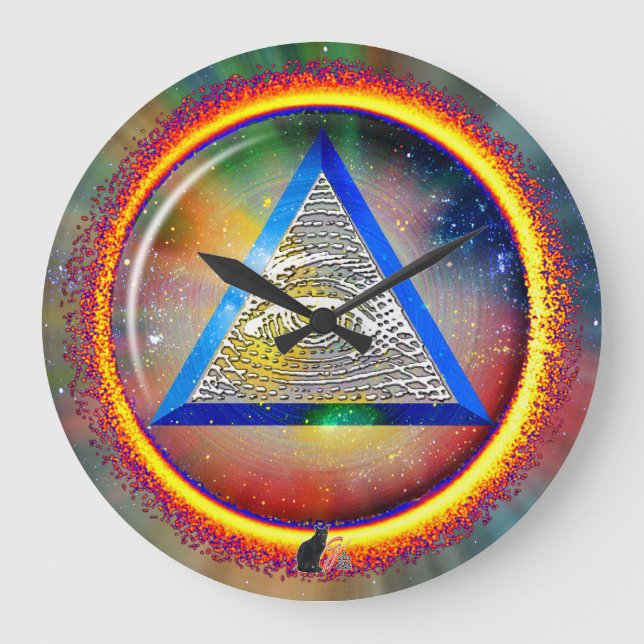 Lens Of Providence Wall Clock Große Wanduhr (Vorderseite)