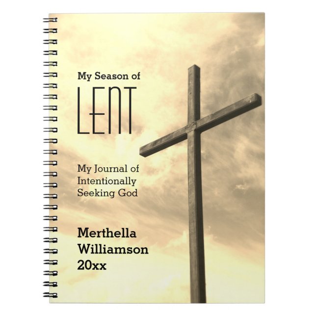 LENT JOURNAL à la recherche de Dieu Lenten Croix p (Devant)