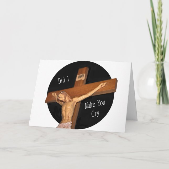 Lenten Gruß-Karte Aschermittwochs Karte (Vorderseite)