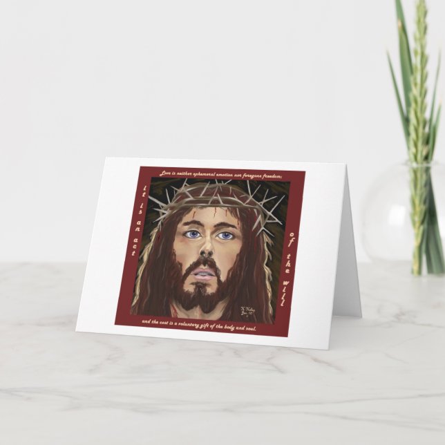 Lenten-Reflektionskarte Feiertagskarte (Vorderseite)