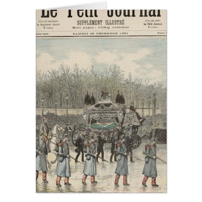 L'enterrement de l'empereur du Brésil (Devant)