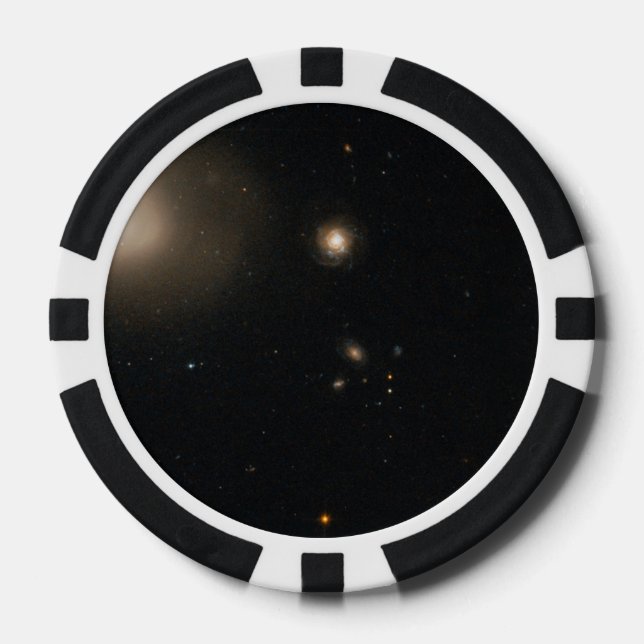 Lenticular Galaxy im Koma-Cluster mit Numero Pokerchips (Vorderseite)