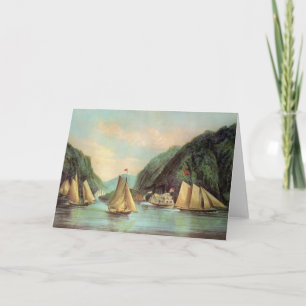 L'entrée à la carte de voeux de montagnes