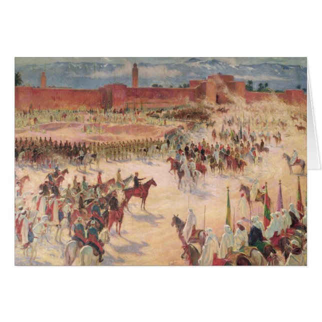 L'entrée du Général Lyautey et du Général Mangin (Devant horizontal)