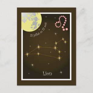 Leo 23 juillet au 22 août Postkarte