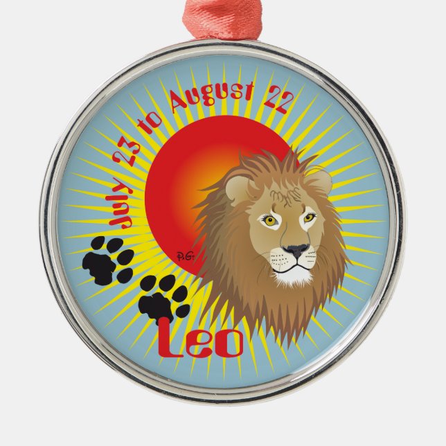 Leo 23. Juli bis August 22. Ornament (Vorne)