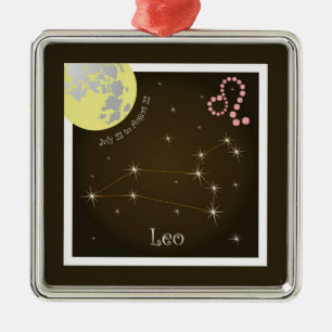 Leo 23. Juli bis August 22. Ornament Aus Metall