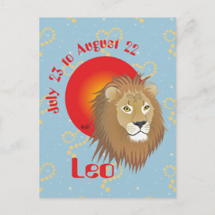 Leo 23. Juli bis August 22 Postkarte