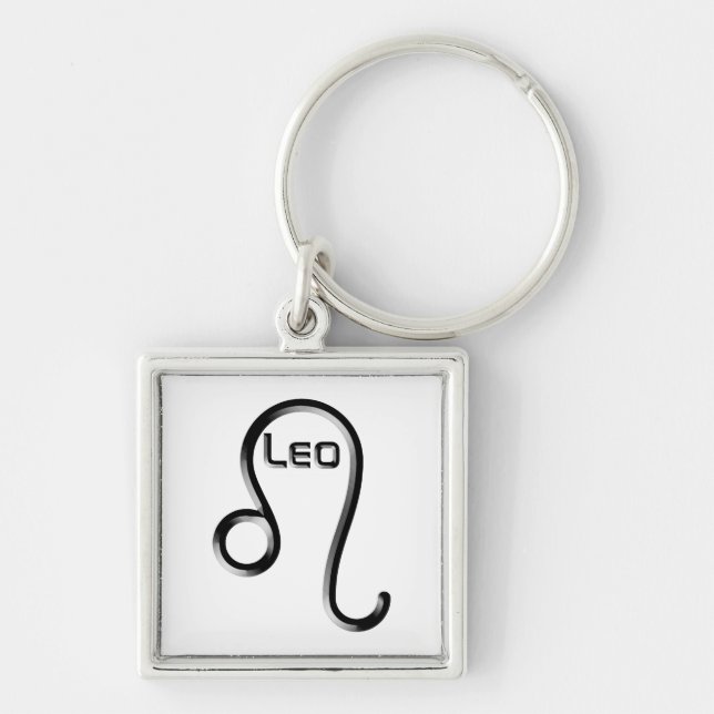 LEO, Abstract Design of the Zodiac Sign, Schlüsselanhänger (Vorne)