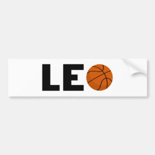 Leo Basketball Autoaufkleber