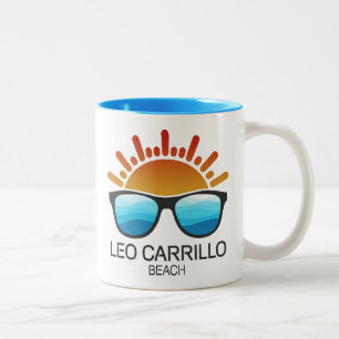 Leo Carrillo Beach California Sonnenbrillen Zweifarbige Tasse
