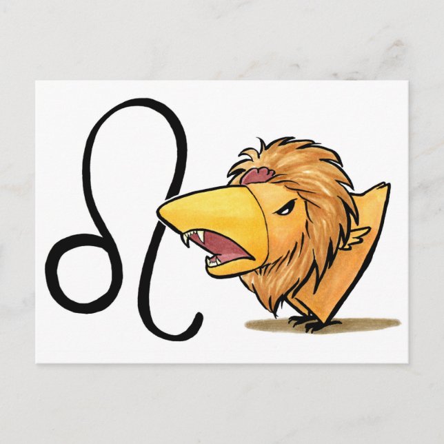 Leo Chicken Postcard Postkarte (Vorderseite)