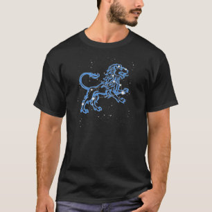 Leo Constellation and Zodiac Sign with Stars T-Shirt