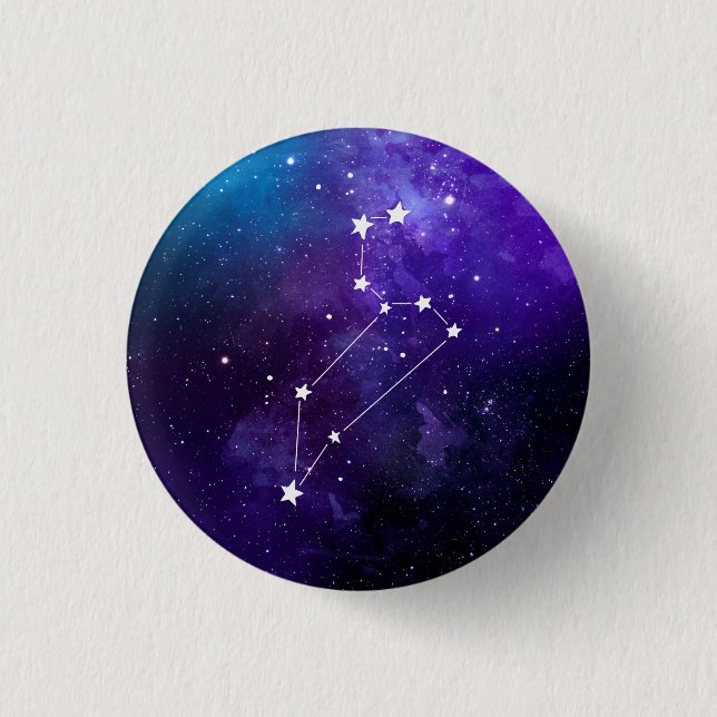 Leo Constellation Zodiac Button (Vorderseite)