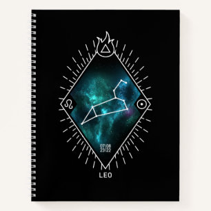 Leo Constellation & Zodiac-Symbol Notizbuch