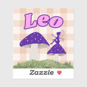 Leo Cotattcore Aesthetic Fairy Mushroom Art Aufkleber
