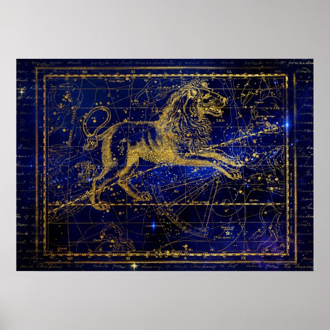 Leo das Löwengestempelposter Poster (Vorne)
