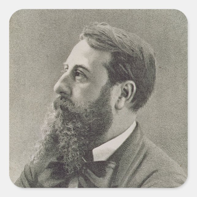 Leo Delibes Quadratischer Aufkleber (Vorderseite)