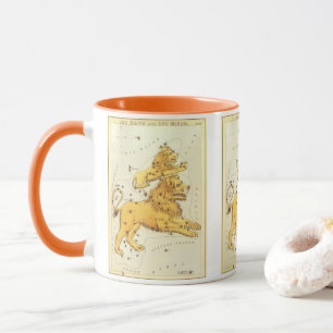 Leo der Löwe Vintage-Sternbild Urania's Spiegel Tasse