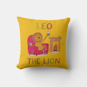 Leo, der niedliche Löwe aus dem Löwenzwerg Kissen