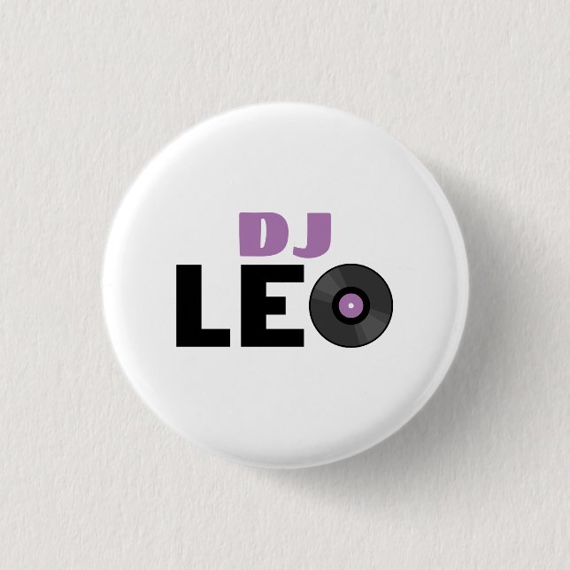 Leo DJ Button (Vorderseite)