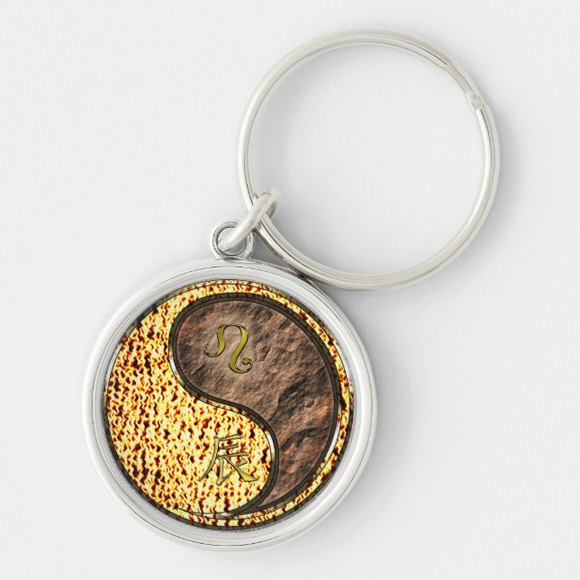 Leo & Earth Dragon Schlüsselanhänger (Vorne)