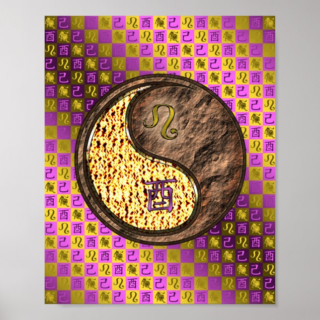 Leo & Earth Rooster Poster (Vorne)