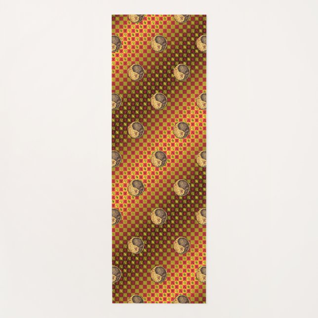 Leo & Earth Tiger Yogamatte (Vorderseite)