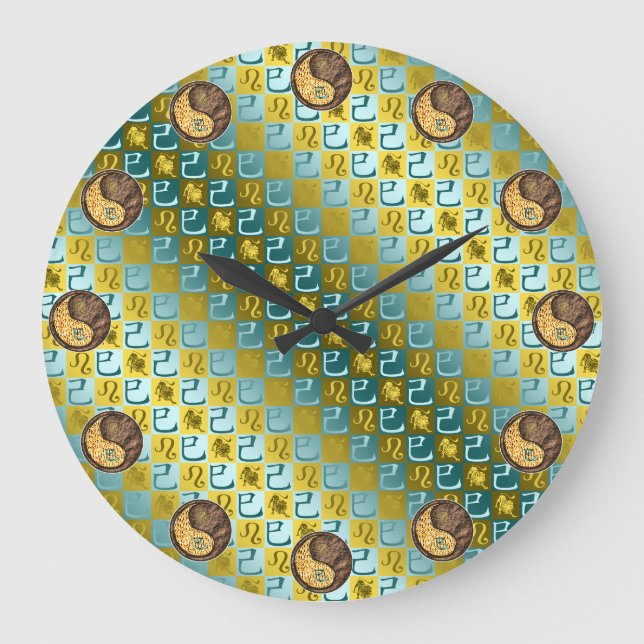 Leo & Erdlange Große Wanduhr (Vorderseite)