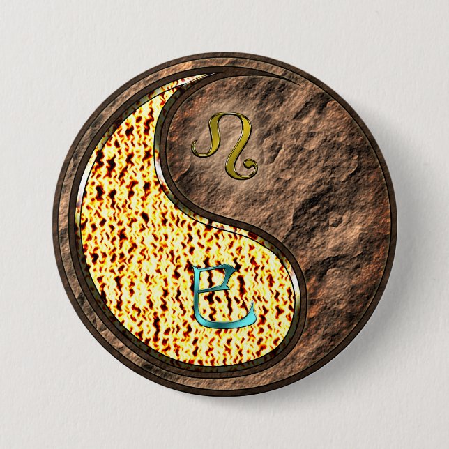 Leo & Erdlöwe Button (Vorderseite)