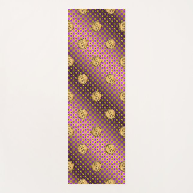 Leo & Fire Boar Yogamatte (Vorderseite)