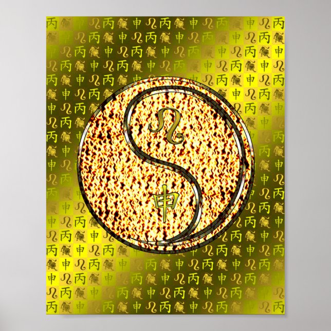 Leo & Fire Monkey Poster (Vorne)