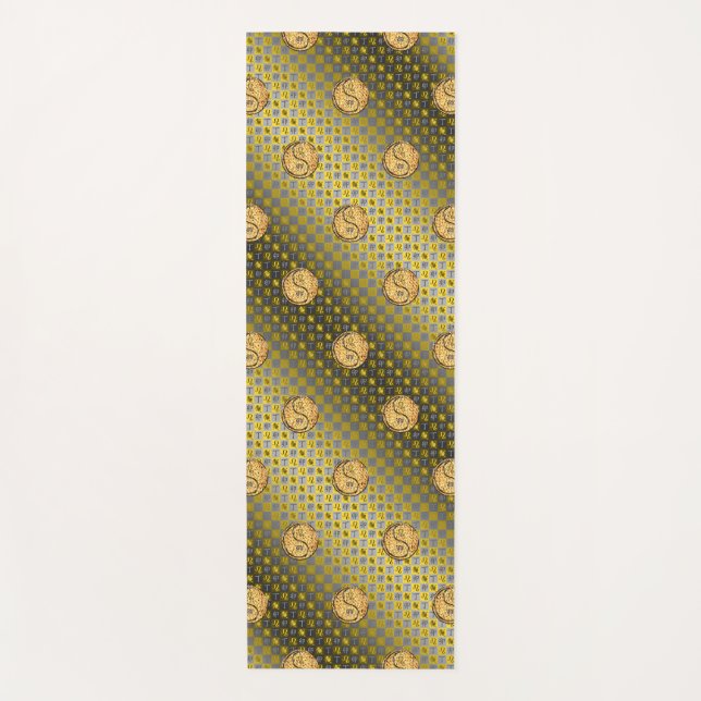 Leo & Fire Rabbit Yogamatte (Vorderseite)