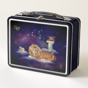 Leo für Cat Lovers Metal Lunch Box