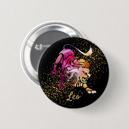 Leo - Geburtszeichen Button
