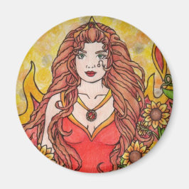 Leo Goddess Magnet